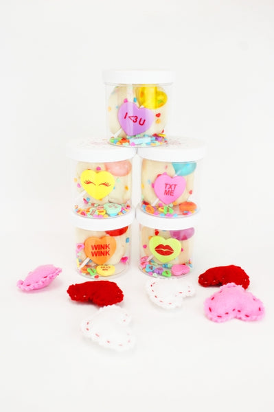 Earth Grown KidDoughs - Valentine Candy Hearts Mini Dough To Go