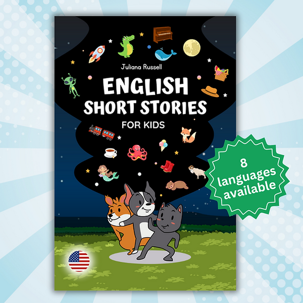 Short Stories with Salt, Pepper and Sunny! French, German, Spanish, Italian, Korean, Chinese Mandarin, Japanese