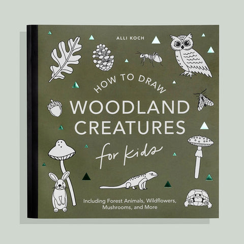 Mushrooms & Woodland Creatures: A Kids Drawing Book