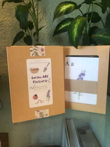 The Small Moments Too - Garden ABC Alphabet Flashcards