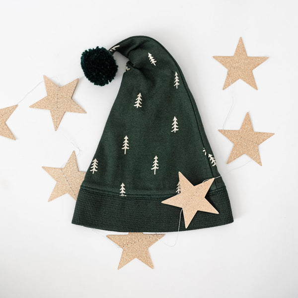 L'oved Baby - Holiday 2-Way Zipper Footie & Cap Set - Pine Trees