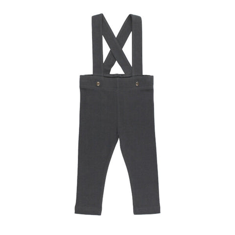 L'oved Baby - Organic Suspender Pants - Charcoal