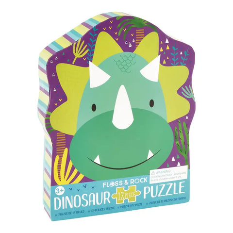 Floss and Rock - Dinosuar 12pc Shaped Jigsaw Puzzle