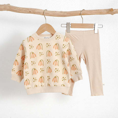 Almond Bud - The Lazy Tulip Organic Cotton Set